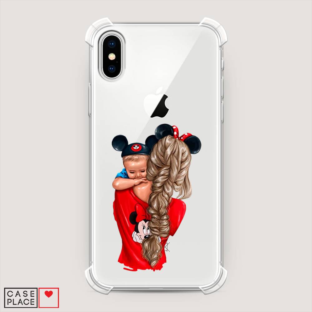 

Чехол Awog на Apple iPhone XS (10S) / Айфон XS (10S) "Baby mouse", Разноцветный, 11851-1