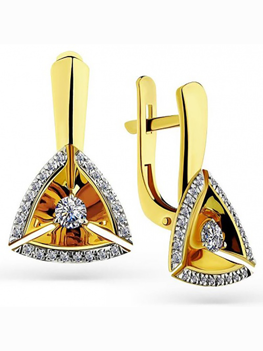 

Серьги из жёлтого золота с 50 бриллиантами Master Brilliant 2-308371-00-00, 2-308371-00-00