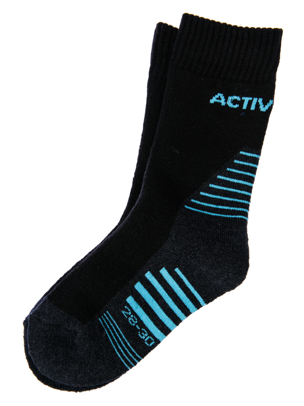 

Термоноски трикотажные для мальчиков PlayToday (средние махровые), черный,голубой, 31-33, 32312303