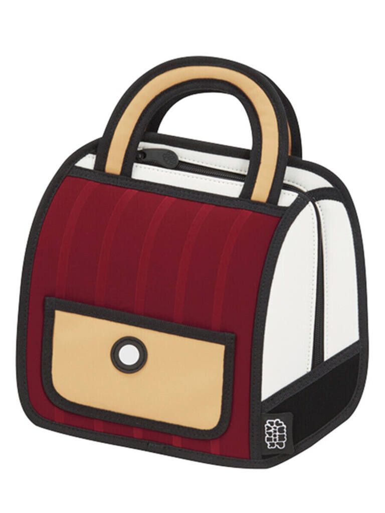 Сумочка Jump From Paper Outer бардовая