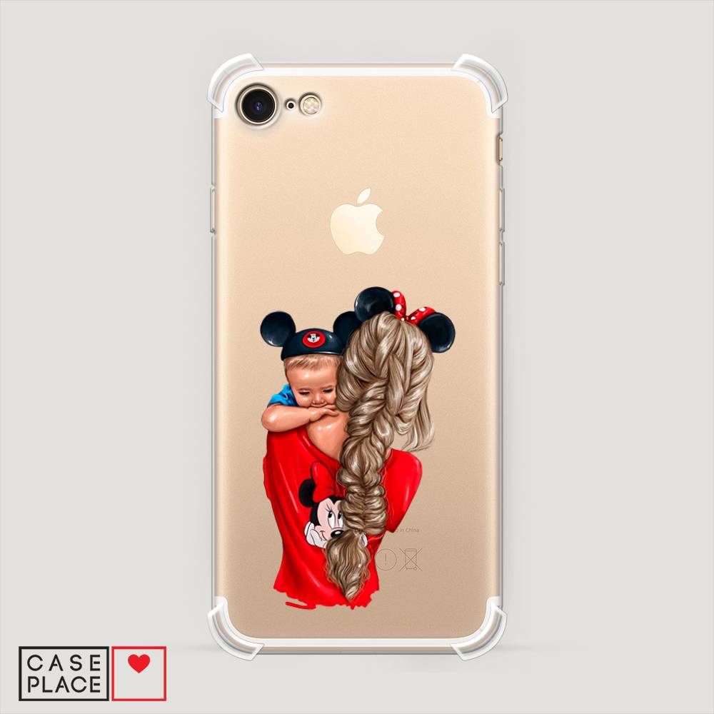 

Чехол Awog на Apple iPhone 8 / Айфон 8 "Baby mouse", Разноцветный, 10851-1