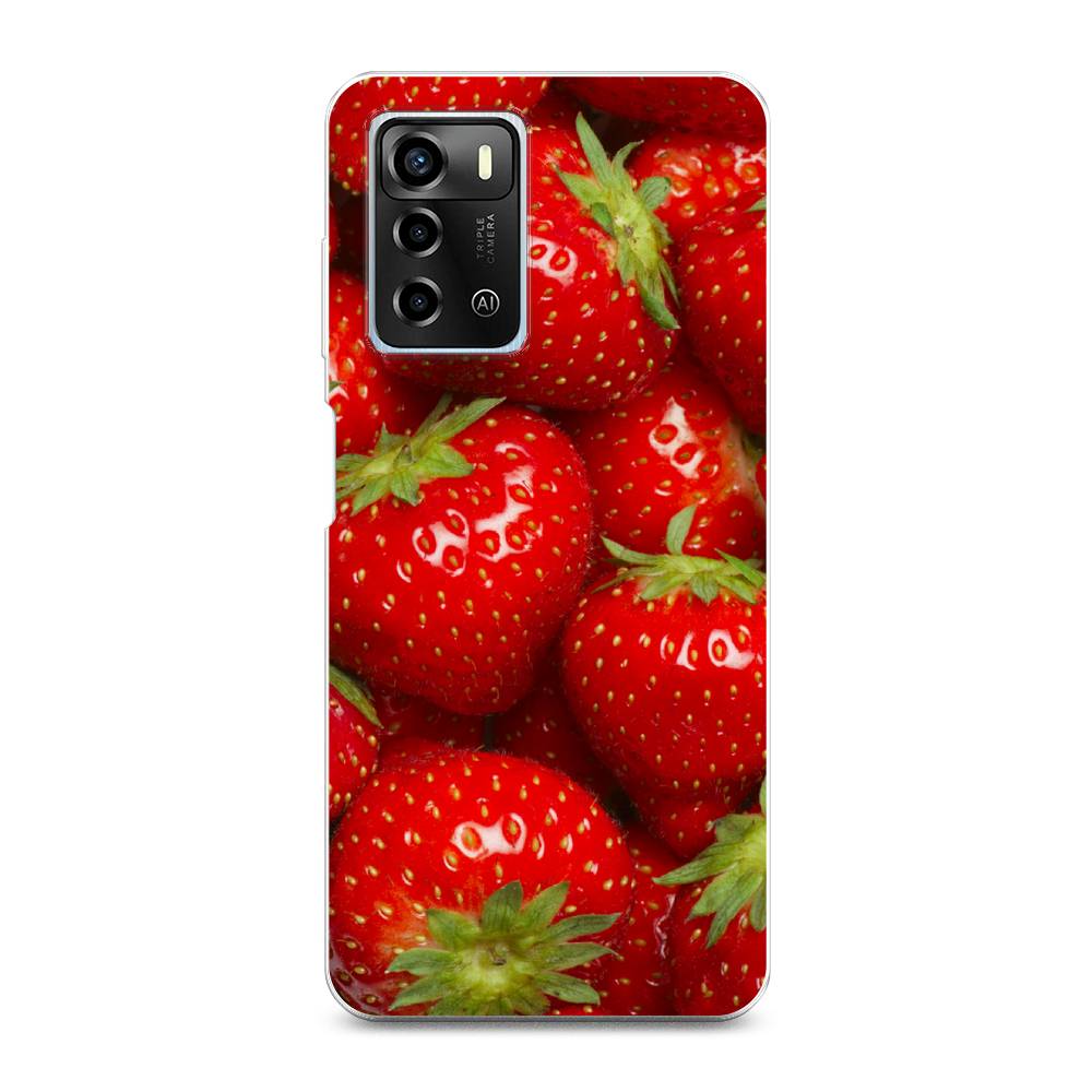 

Чехол Awog на ZTE Blade A72 / ЗТЕ Блэйд A72 "Клубника", 135450-10