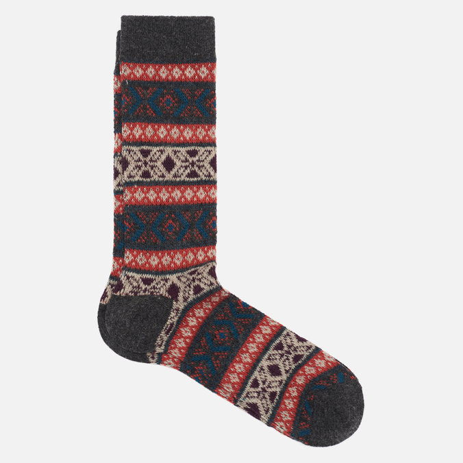 

Носки Anonymous Ism Wool Jacquard Crew чёрный, Размер 44-46 EU, Wool Jacquard Crew
