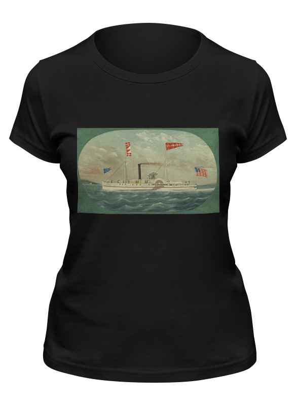 

Футболка женская Printio Пароход st lawrence (джеймс бард) черная M, Черный, Пароход "st. lawrence" (джеймс бард)