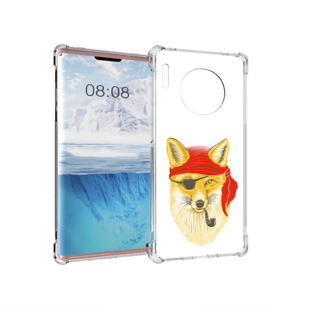 

Чехол MyPads Tocco для Huawei Mate 30 Pro лиса-пират, Прозрачный, Tocco