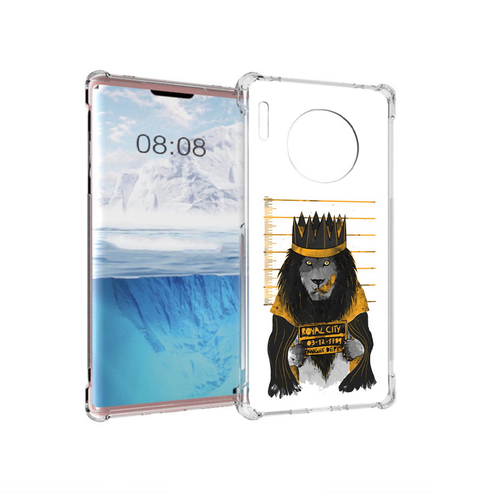 

Чехол MyPads Tocco для Huawei Mate 30 Pro лев в законе, Прозрачный, Tocco