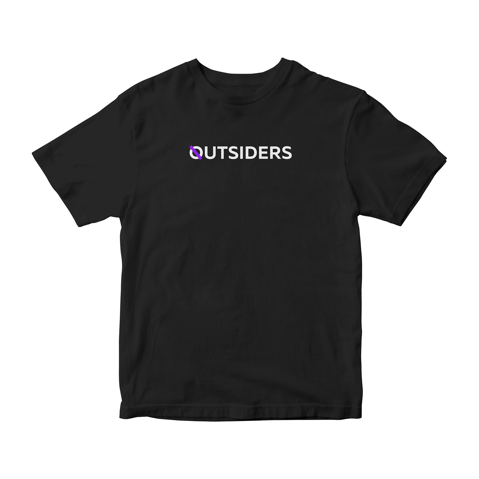Футболка мужская Weplay Merchandise Outsiders TEXT Oversize черная S