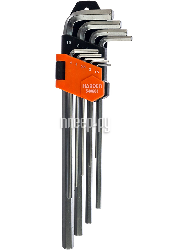 

Набор ключей Harden HEX 23cm CrV 9 шт 540608
