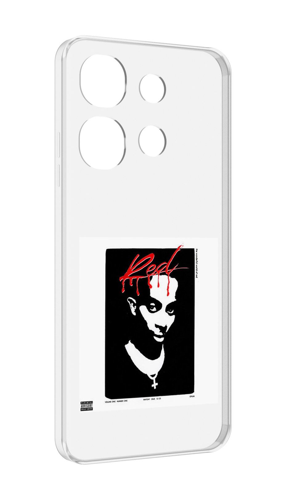 Чехол MyPads Playboi Carti - Whole Lotta Red для Tecno Spark Go 2023 (BF7) / Tecno Smar...