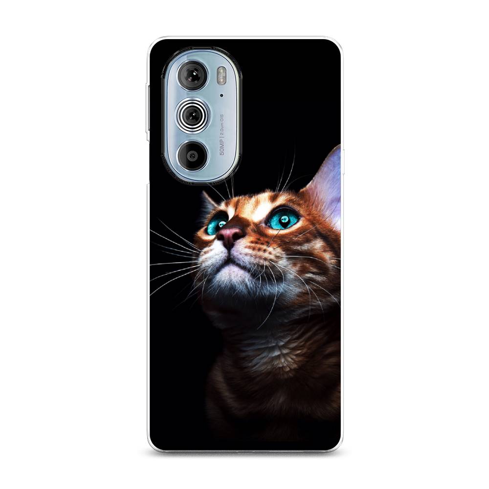 

Чехол Awog на Motorola Edge 30 Pro "Мечтательный кот", Разноцветный, 243350-1