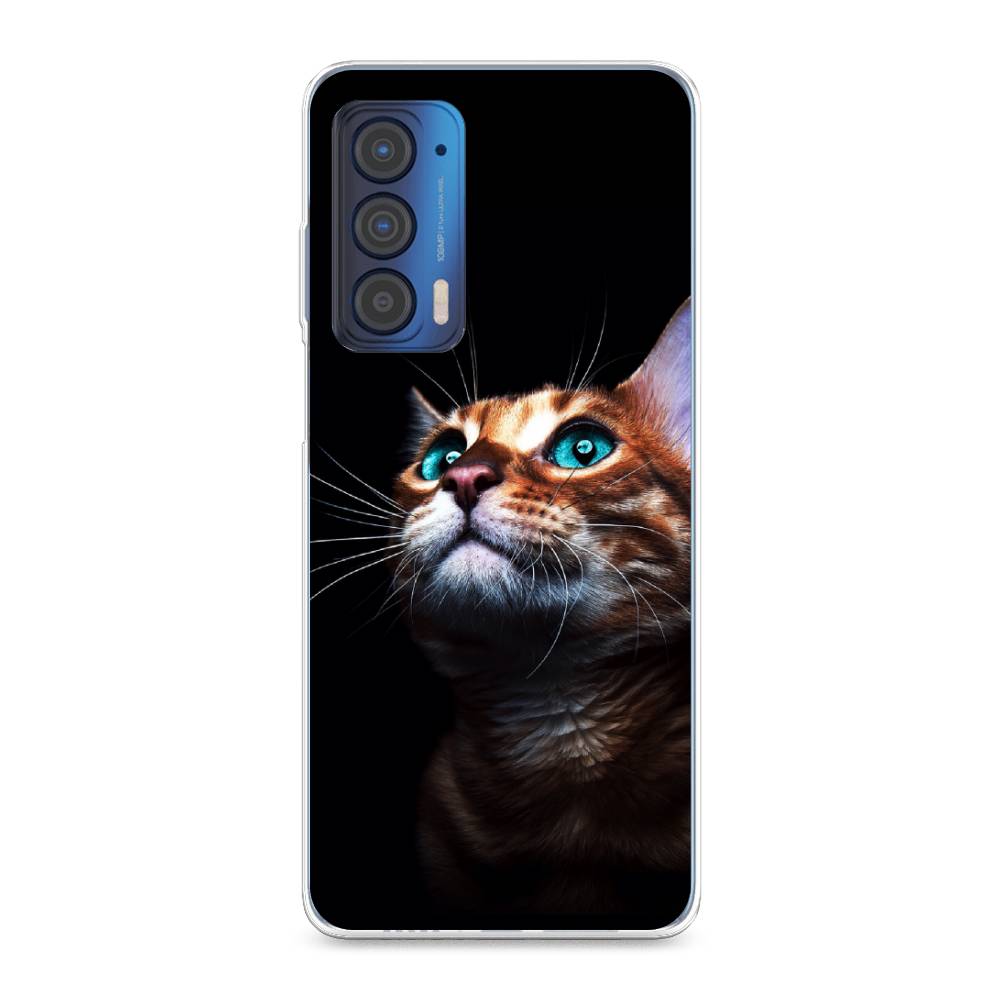 

Чехол Awog на Motorola Edge (2021) "Мечтательный кот", Разноцветный, 242950-1