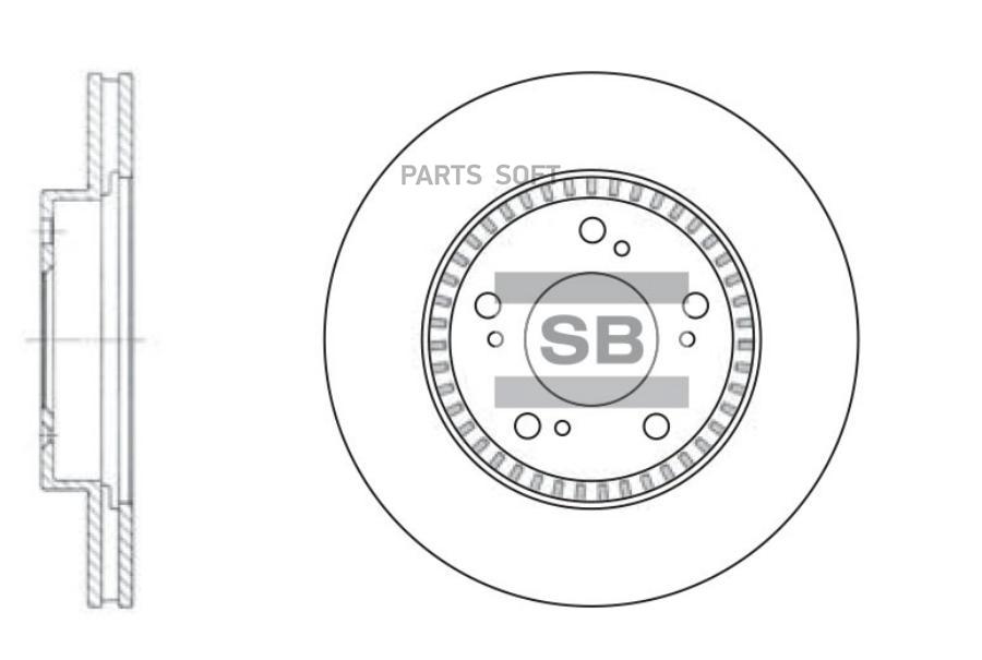 

Диск тормозной передний SANGSIN BRAKE SD4101