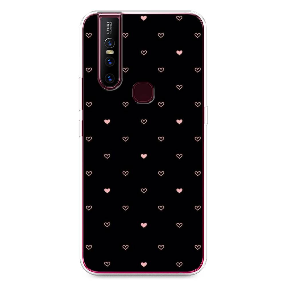 

Чехол Awog на Vivo V15 "Черный фон и сердечки", Разноцветный, 261050-3