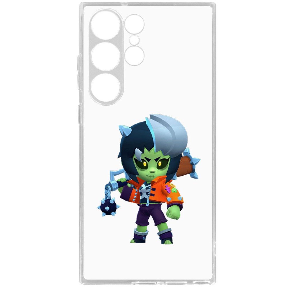 Чехол-накладка Brawl Stars-ЗомБиби для Samsung Galaxy S23 Ultra