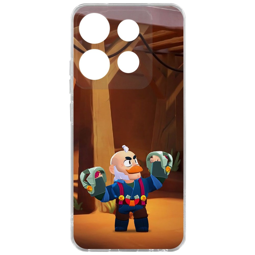 Чехол-накладка Brawl Stars-Сэм для INFINIX Smart 7