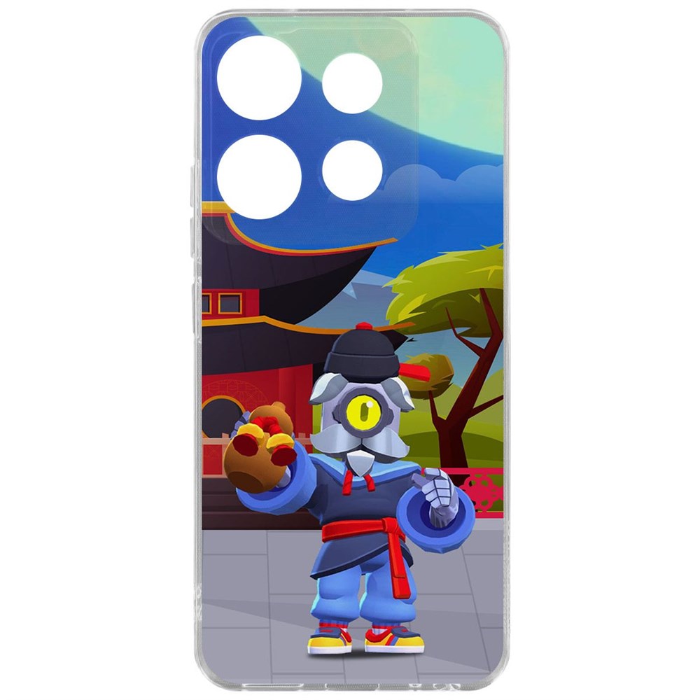 

Чехол-накладка Brawl Stars-Великий Мастер Барли для INFINIX Smart 7, Прозрачный