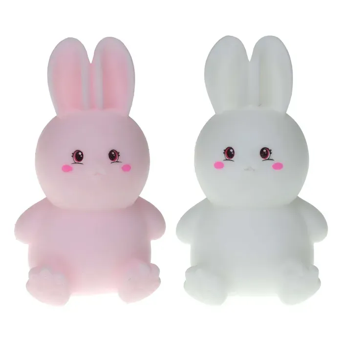 

Игрушка Жмяка 1Toy Кролик, Белый;розовый