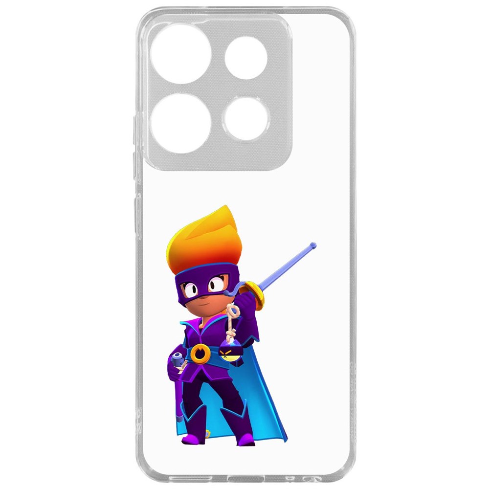 Чехол-накладка Brawl Stars-Амбер де Ла Вега для INFINIX Smart 7