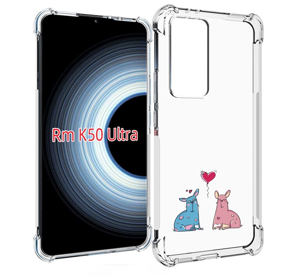 

Чехол MyPads Лама любовь для Xiaomi 12T / Redmi K50 Ultra, Прозрачный, Tocco