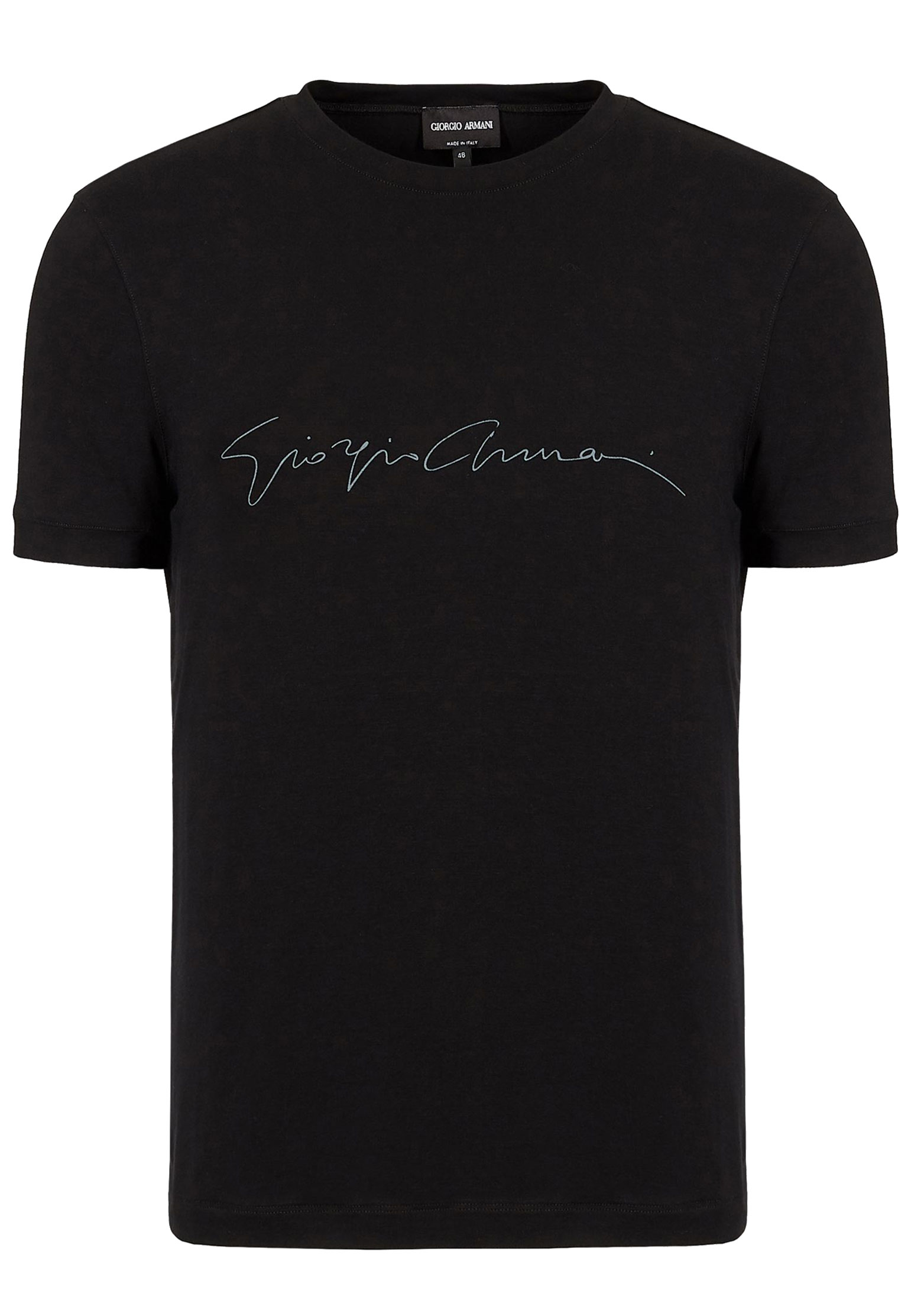 

Футболка мужская Giorgio Armani 133908 черная 54 IT, Черный, 133908