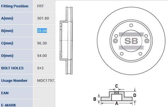 

Диск тормозной передний SANGSIN BRAKE SD2026