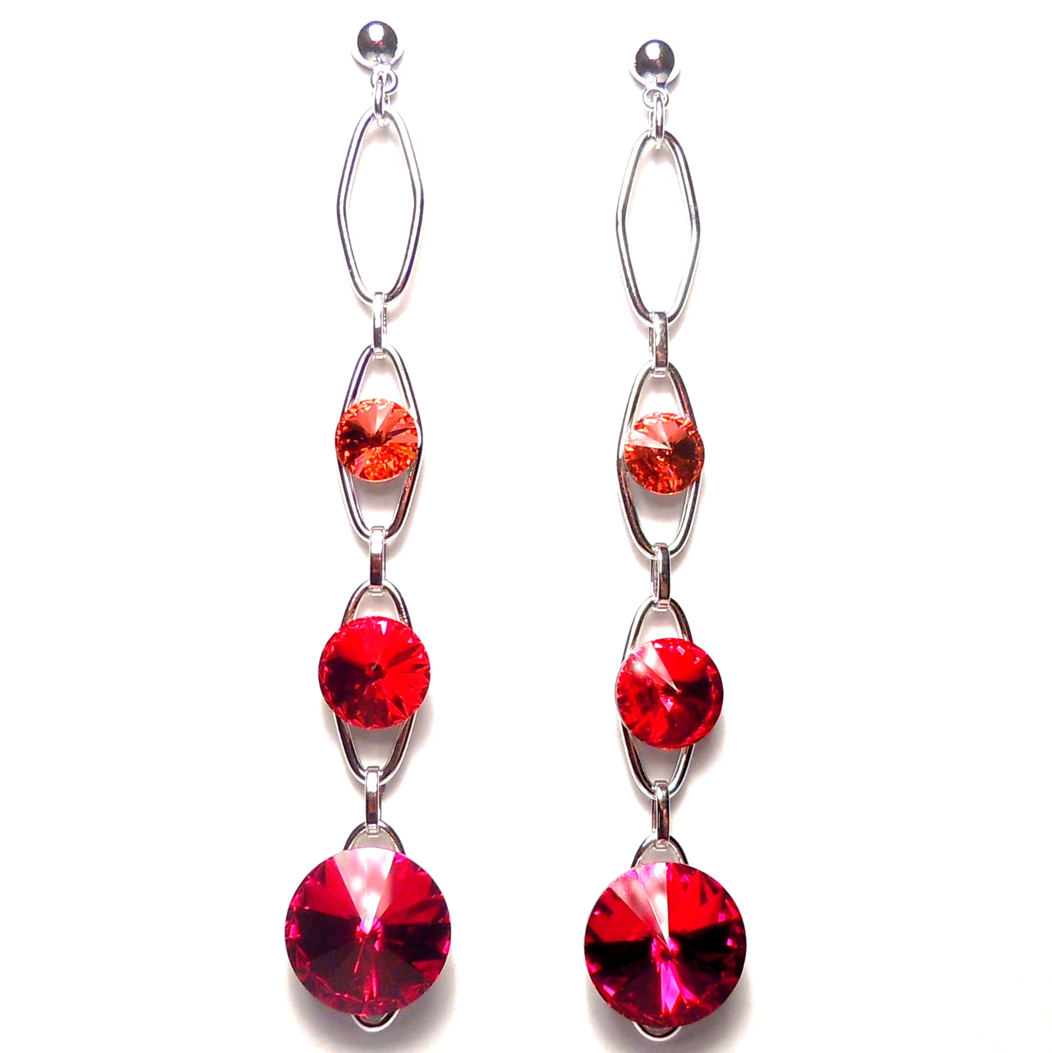 

Серьги подвески из бижутерного сплава Чарующий Рай 7740-1626, Swarovski, 7740-1626