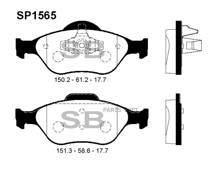 

Тормозные колодки Sangsin brake передние SP1565