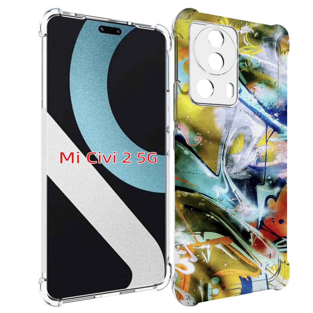 

Чехол MyPads граффити-хаос для Xiaomi Civi 2, Прозрачный, Tocco