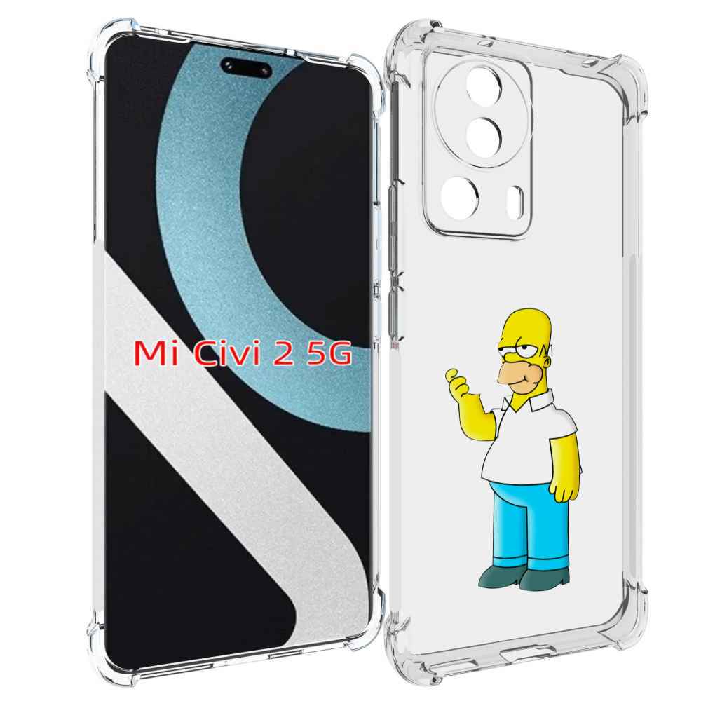 

Чехол MyPads гомер-симпсон для Xiaomi Civi 2, Прозрачный, Tocco