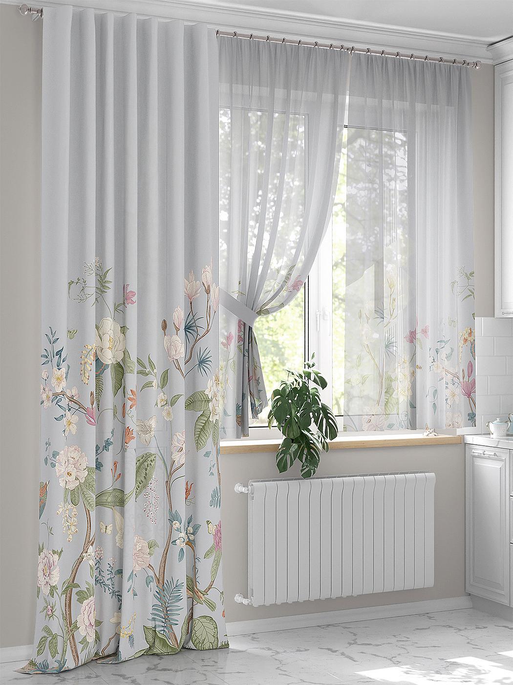

Комплекты штор AT HOME Мартинес высота 280 см, ширина 150 см, Бежевый, 551093