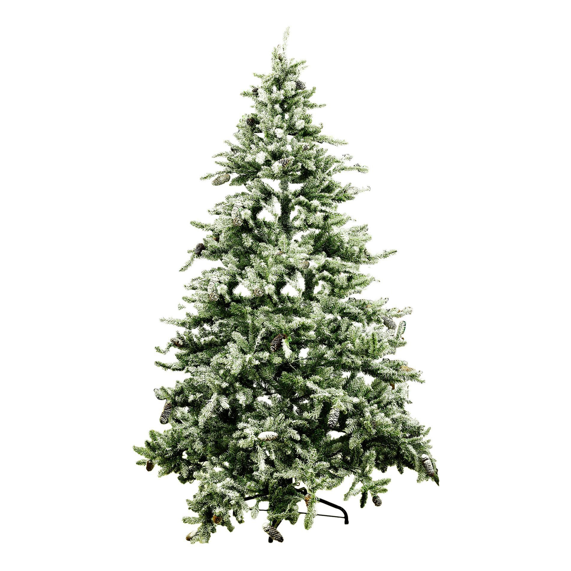 

Ель искусственная напольная National Tree заснеженная с шишками и подсветкой 198 см