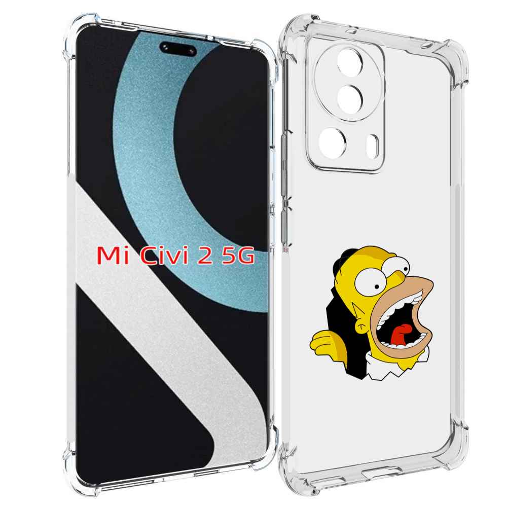 

Чехол MyPads гомер-голодный для Xiaomi Civi 2, Прозрачный, Tocco