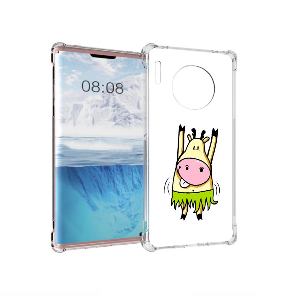 

Чехол MyPads Tocco для Huawei Mate 30 Pro Веселая корова, Прозрачный, Tocco