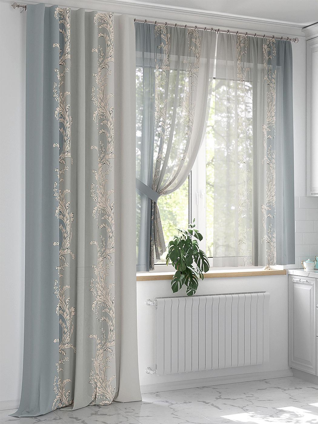 

Комплекты штор AT HOME Литенрит высота 280 см, ширина 150 см, Бежевый, 551016