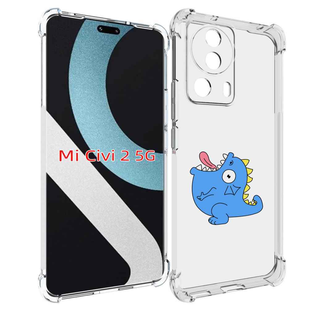 

Чехол MyPads голубая-рыбка для Xiaomi Civi 2, Прозрачный, Tocco