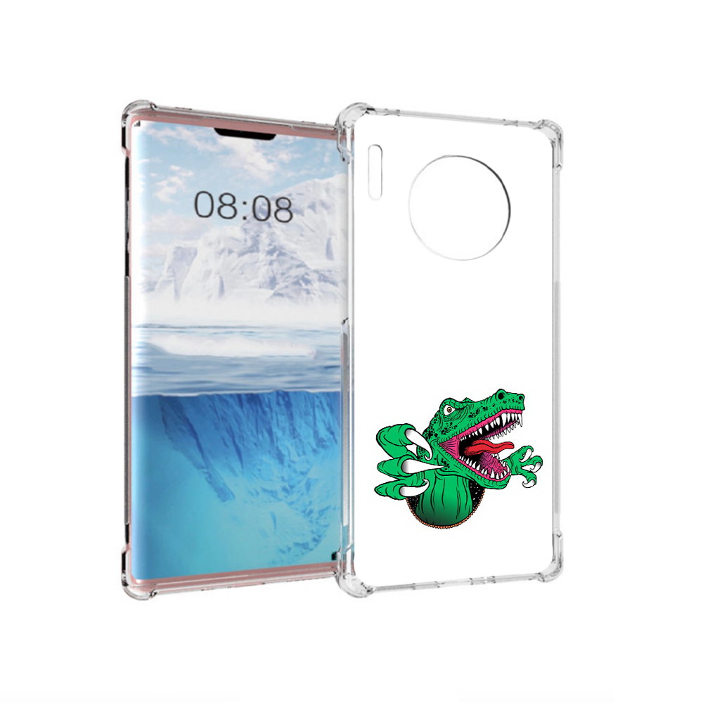 

Чехол MyPads Tocco для Huawei Mate 30 Pro крокодил, Прозрачный, Tocco