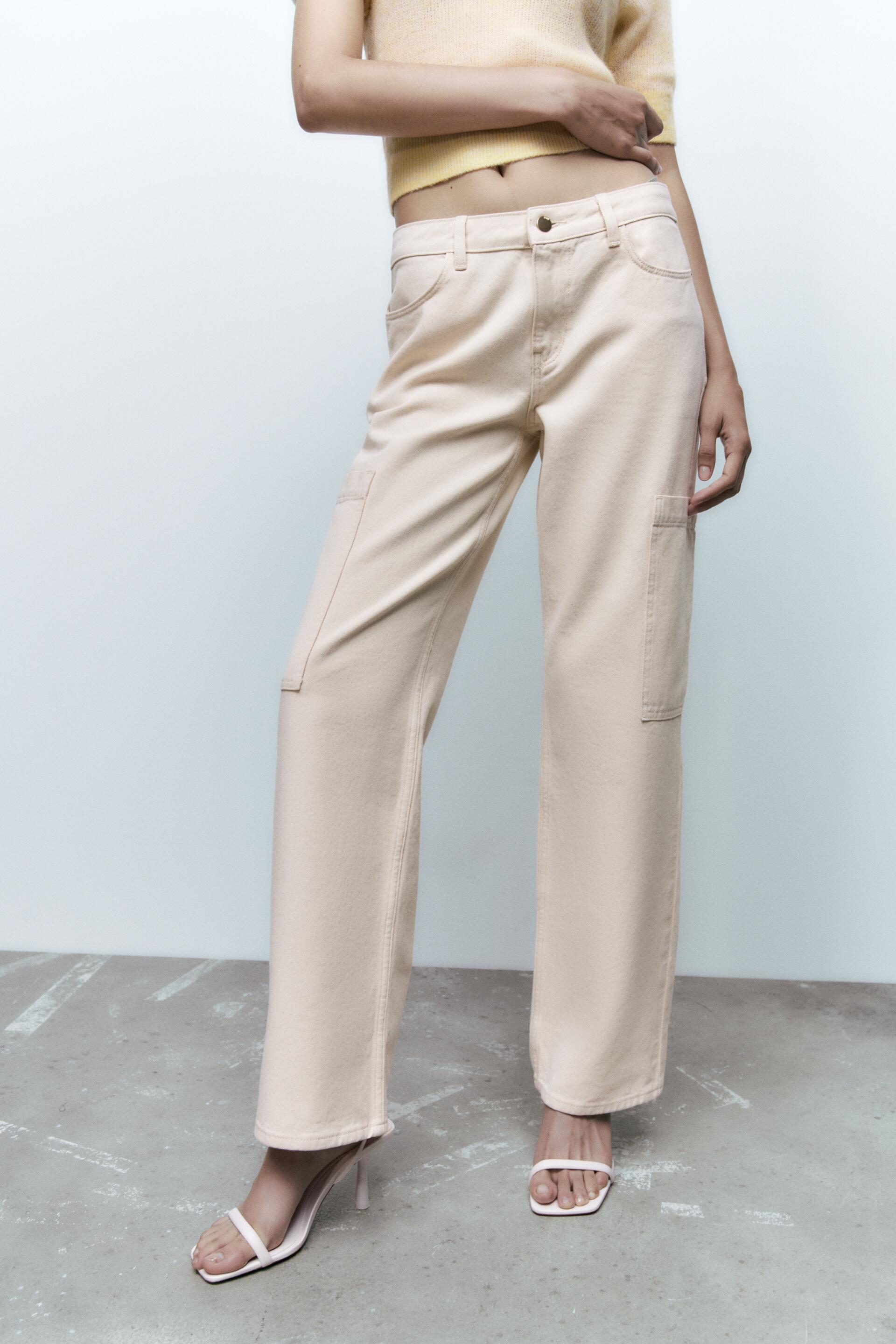 

Джинсы женские ZARA 06164185 белые 32 EU (доставка из-за рубежа), 06164185