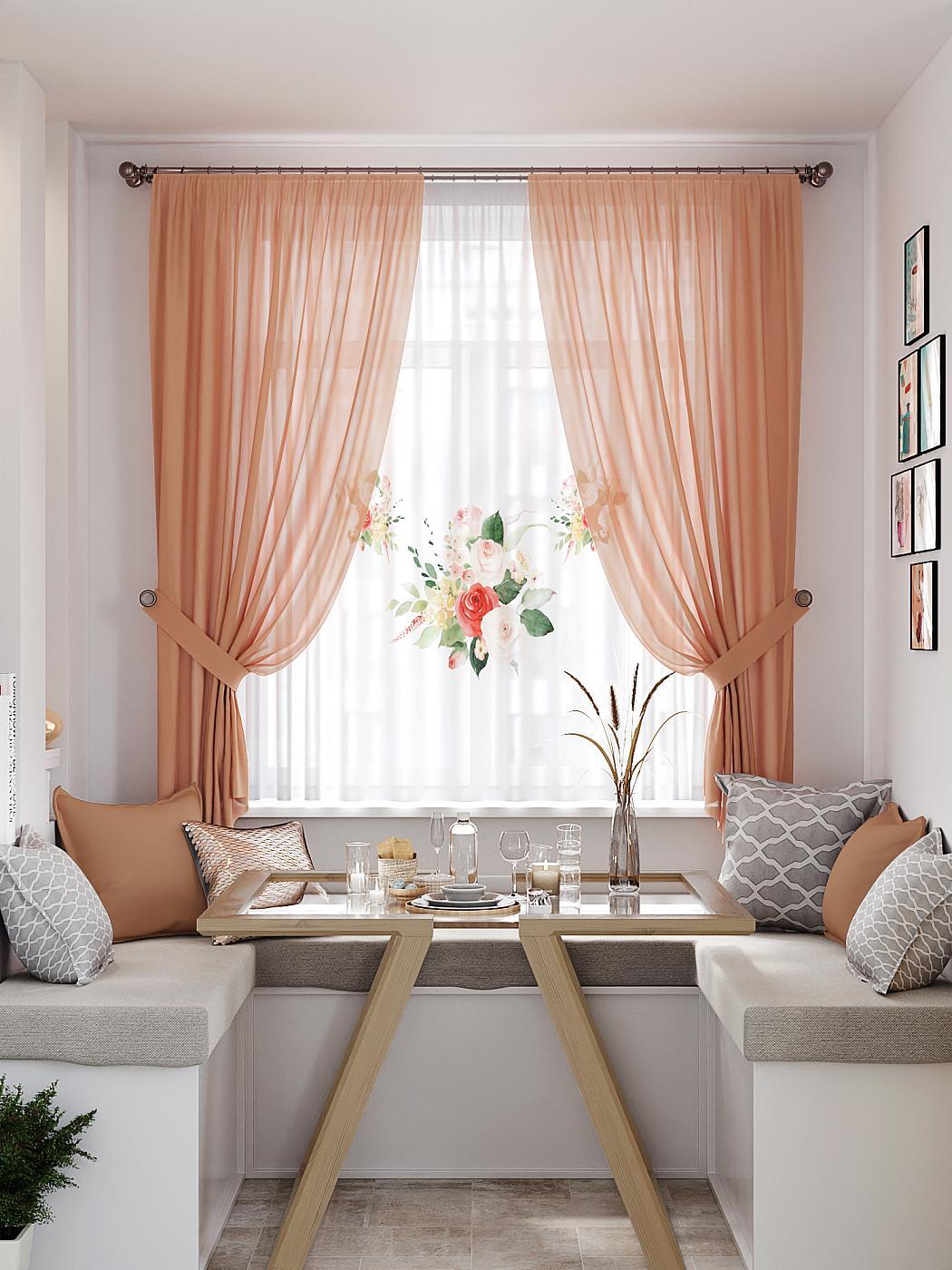 

Комплекты штор AT HOME Морнитор высота 180 см, ширина 145 см, Бежевый, 550333