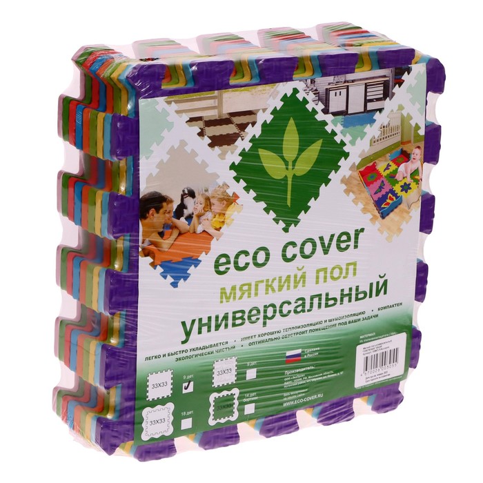 

Eco Cover Мягкий пол универсальный, 33x33 см, цвета ассорти