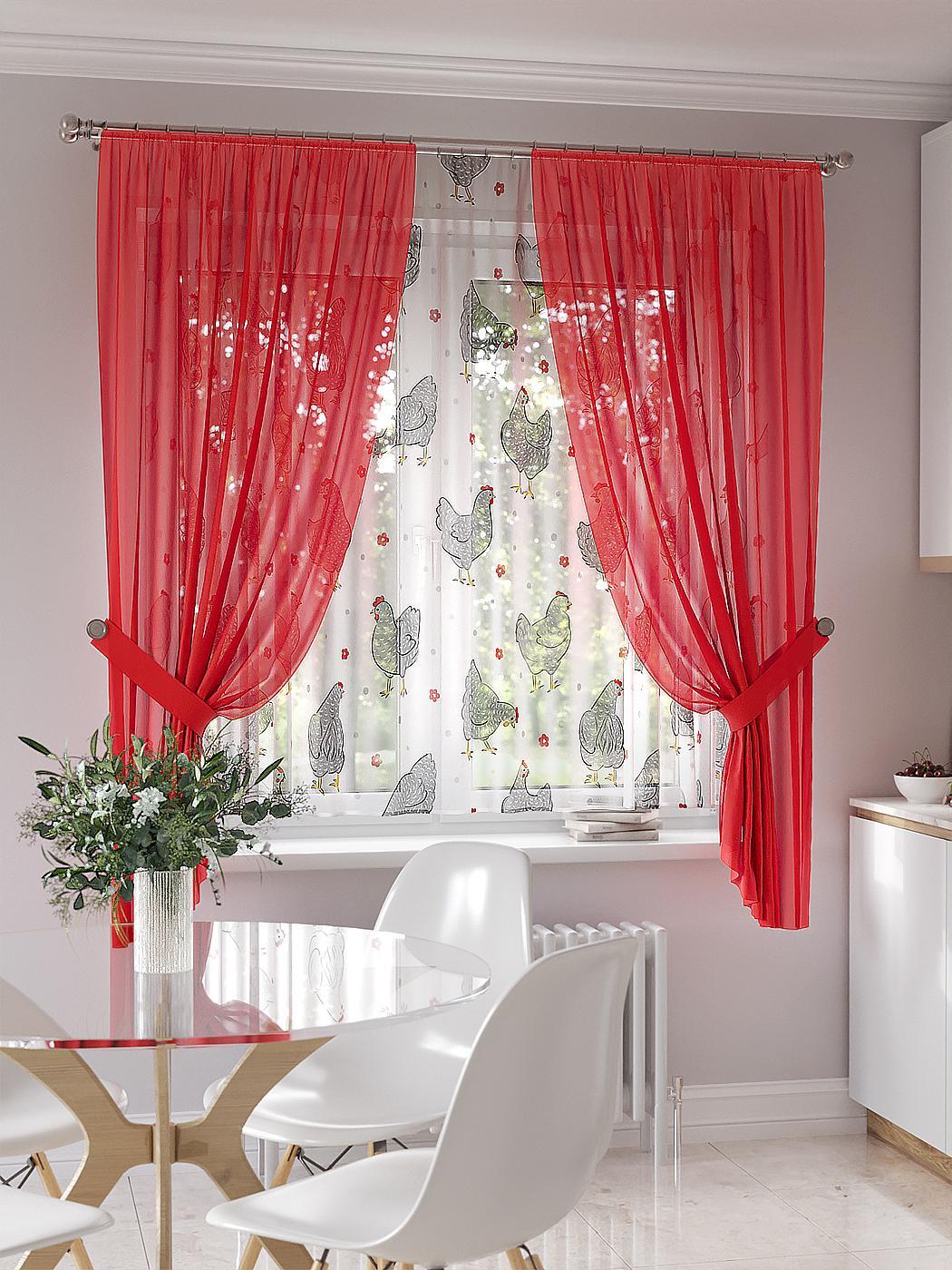 

Комплекты штор AT HOME Кентрисент высота 180 см, ширина 145 см, Белый, 550099