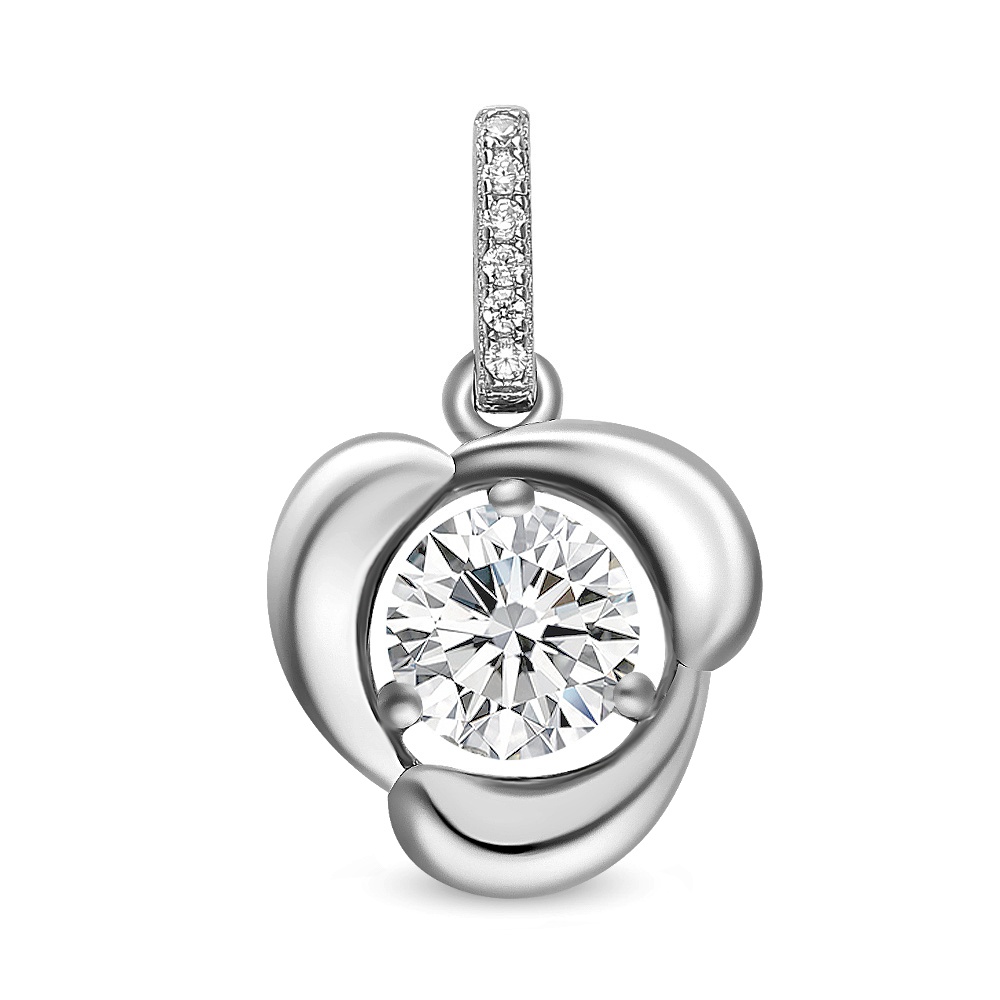 

Подвеска из серебра с фианитом 585Gold 703004539, 703004539