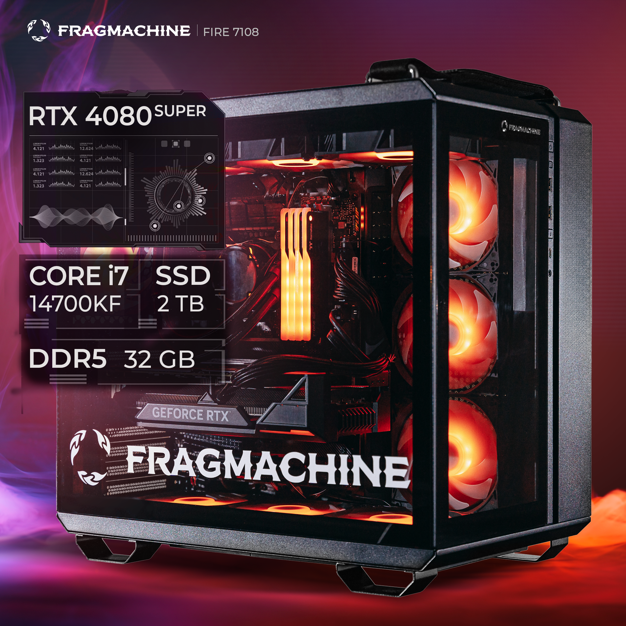 

Настольный компьютер FragMachine черный (F7147R4080S)