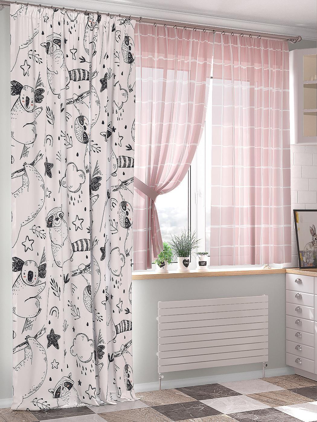 

Комплекты штор AT HOME Фекрианс высота 240 см, ширина 150 см, Бежевый, 549024