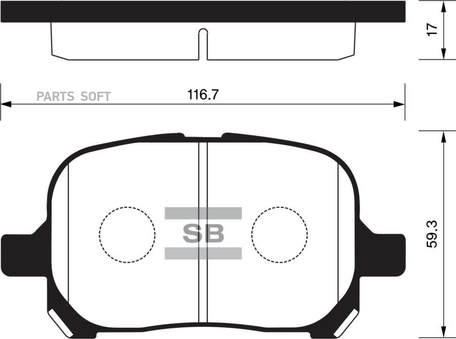 

Тормозные колодки Sangsin brake передние SP1226