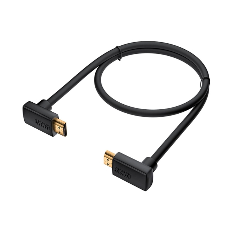 фото Кабель gcr hdmi 2.0 верх./верх.угол 3м, черный (gcr-52311)