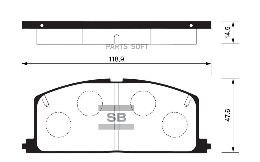 

Тормозные колодки Sangsin brake передние SP1105