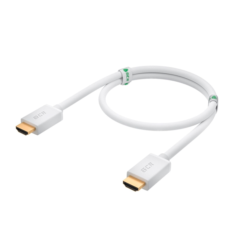 фото Кабель gcr hdmi 2.0 0.3м, белый (gcr-hm761-0.3m)