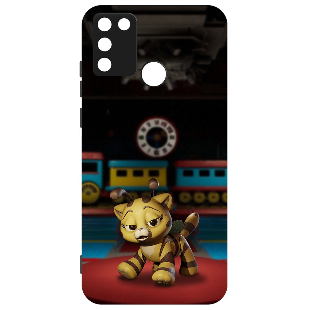 

Чехол-накладка Софт Хаги Ваги - Кошка-Пчёлка для Honor 9A, Черный
