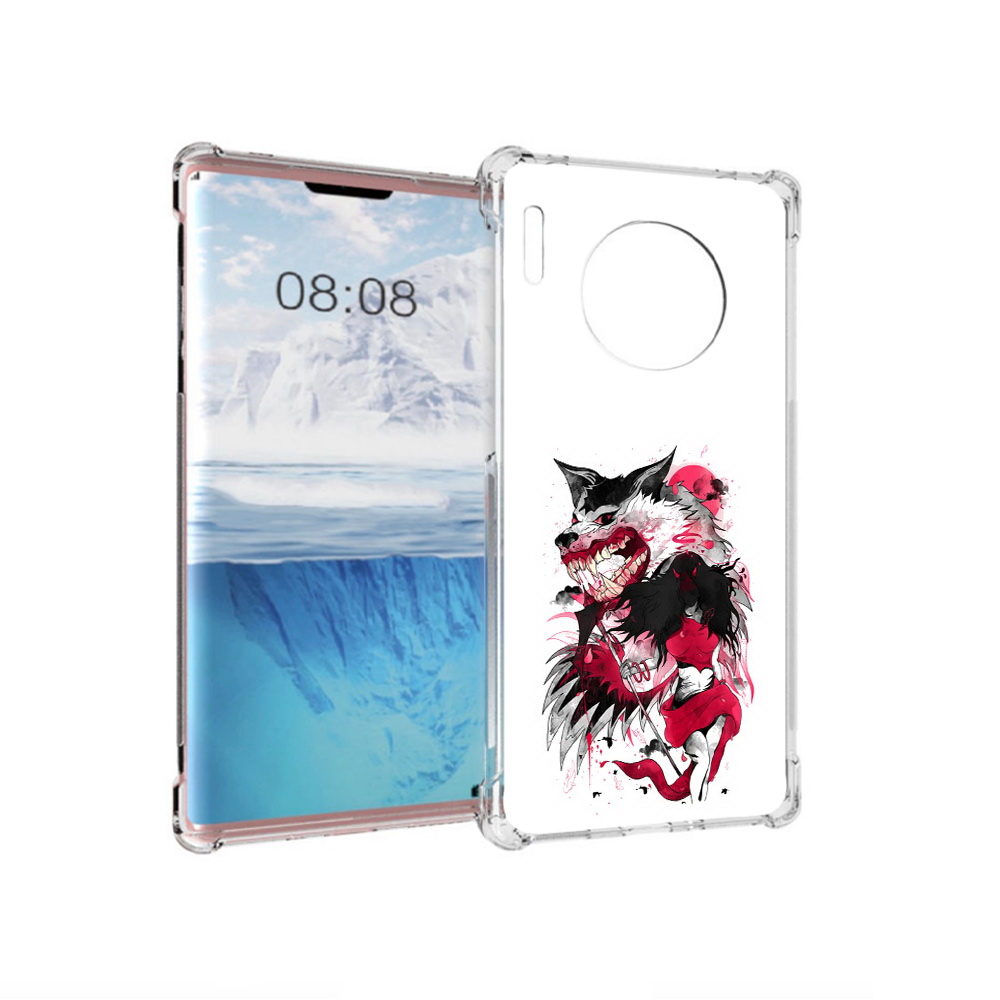

Чехол MyPads Tocco для Huawei Mate 30 Pro красная шапочка, Прозрачный, Tocco
