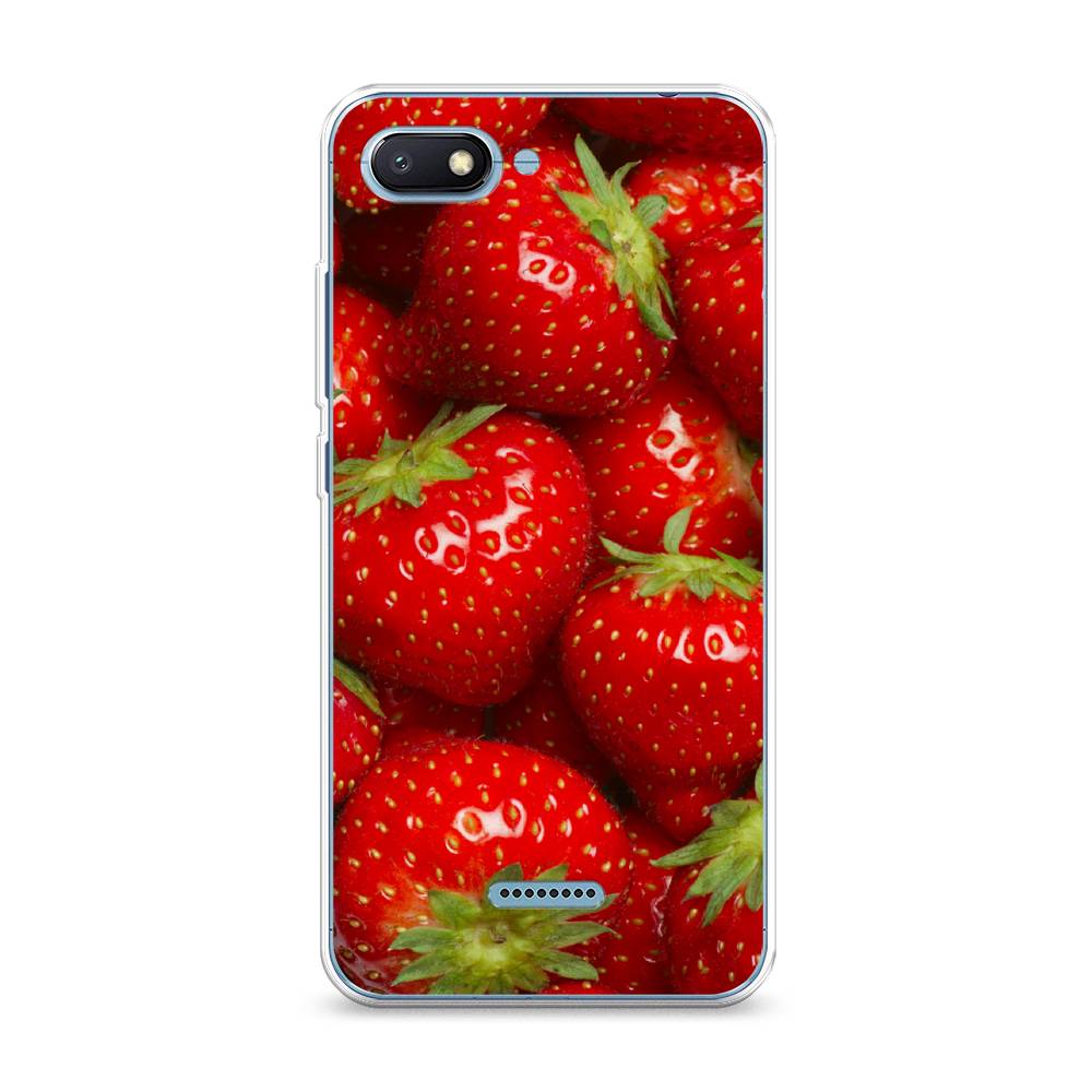 

Чехол Awog на Xiaomi Redmi 6A "Клубника", Разноцветный, 34150-10